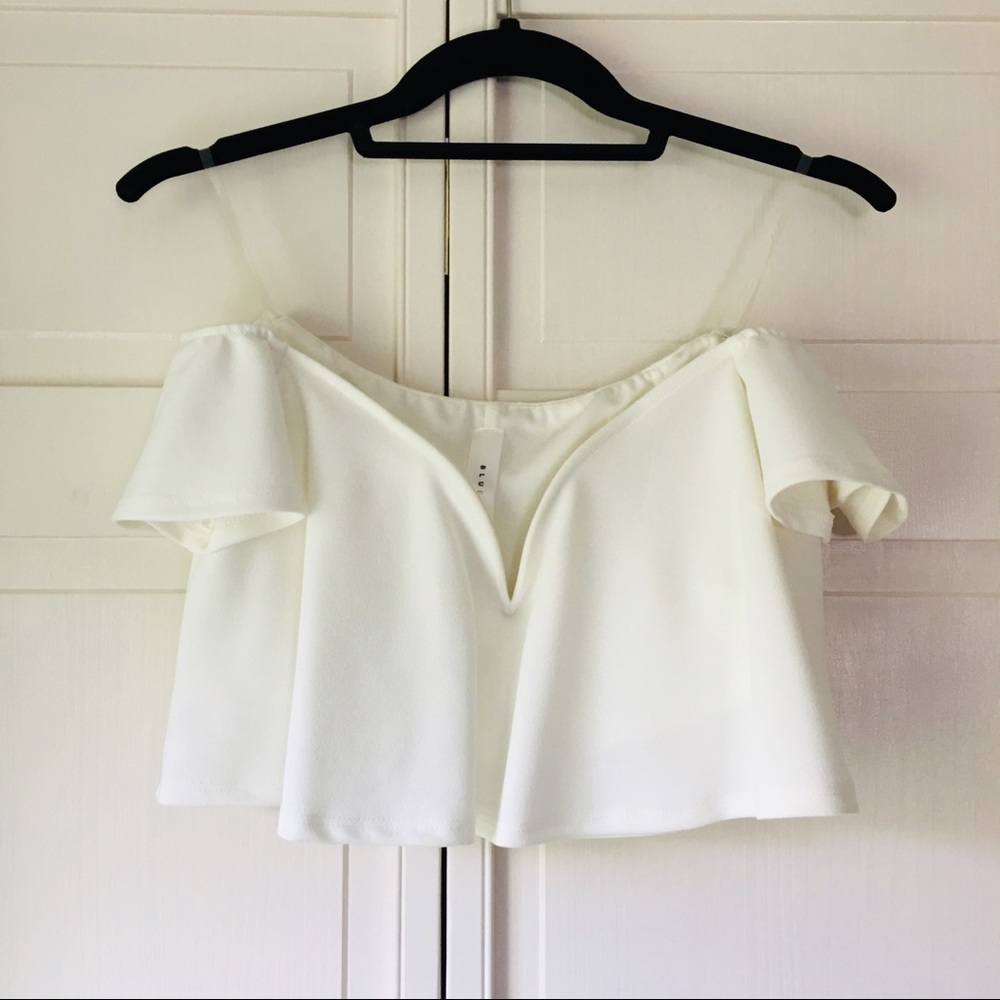 Blue Blush Crop Top